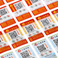 Custom Waterproof Label High Authenticity QR Code Security Sticker